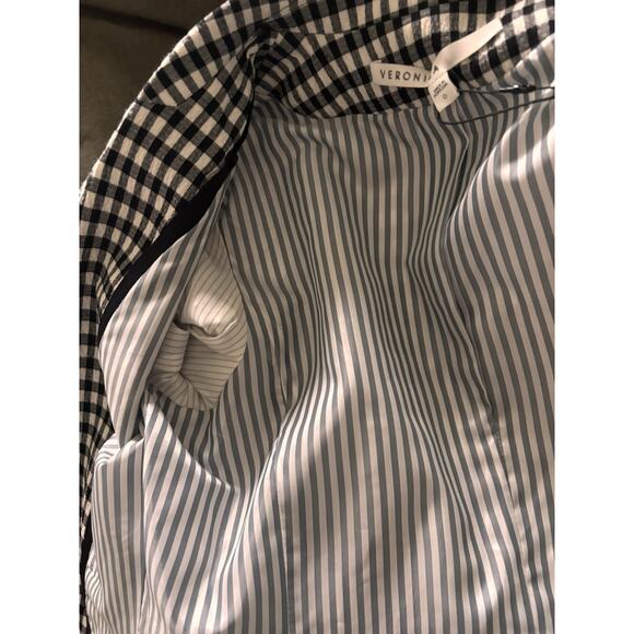 NWT Veronica Beard Cutaway Checkered Dickey Jacket Blazer Size 0 - Picture 11 of 13